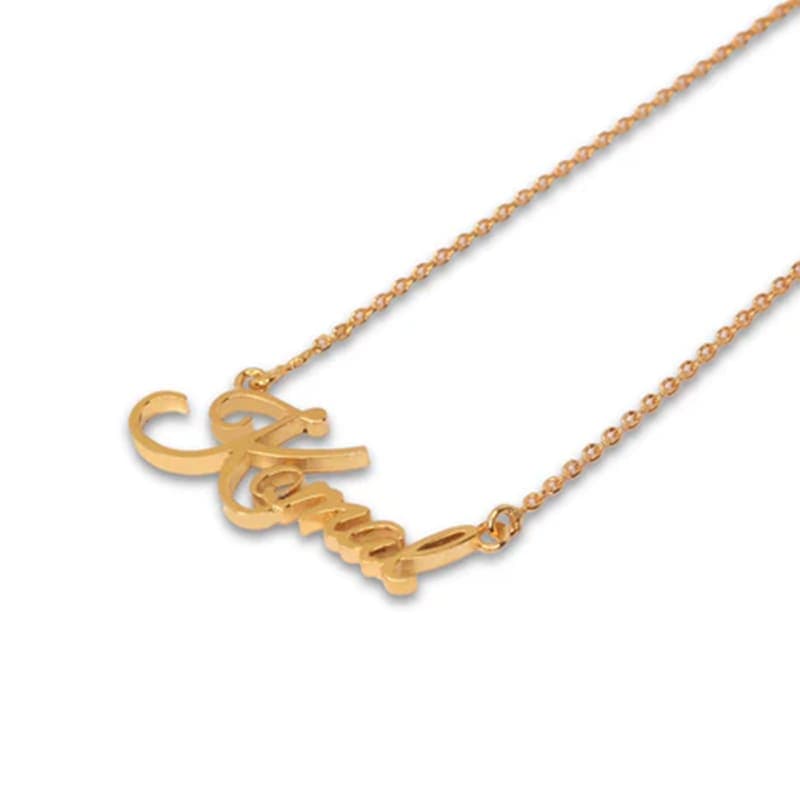 Styzon Custom Name Necklace – Personalized Gold Script thumbnail 6