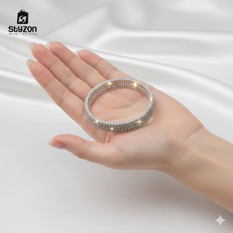 Styzon Spiral Ice – Crystal Wrap Cuff thumbnail 2