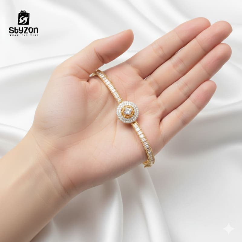 Styzon Royal Medallion – Ornate Crystal Bracelet thumbnail 3